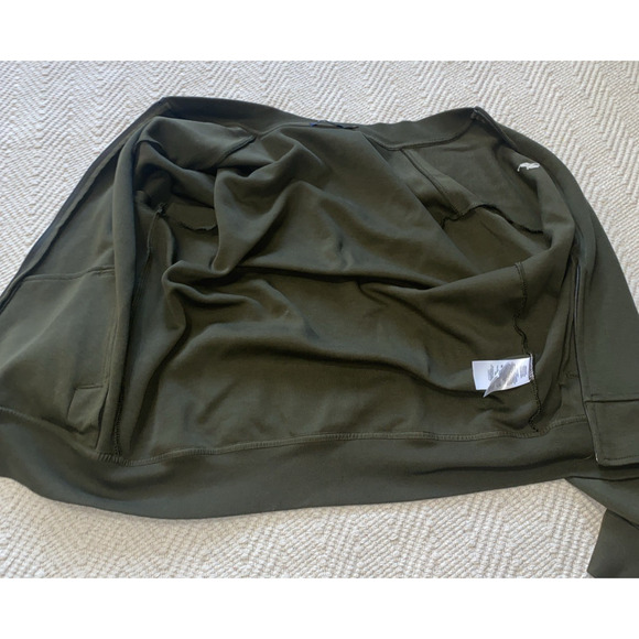 Polo Ralph Lauren Men's Double Knit Bomber Jacket Size M Olive Green Long Sleeve - Picture 6 of 6